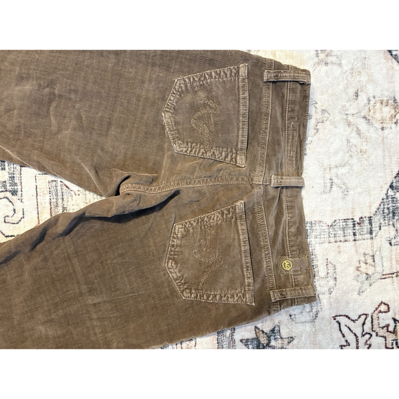 AG ANGEL Brown Corduroy Jeans Womens 26 Y2K Low Rise 90s Grunge Indie Sleaze - Picture 10 of 13